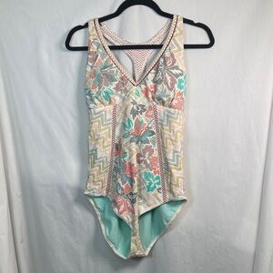 PrAna Khari One Piece Swimsuit Sz XL Vacation Resort Cruise Beach